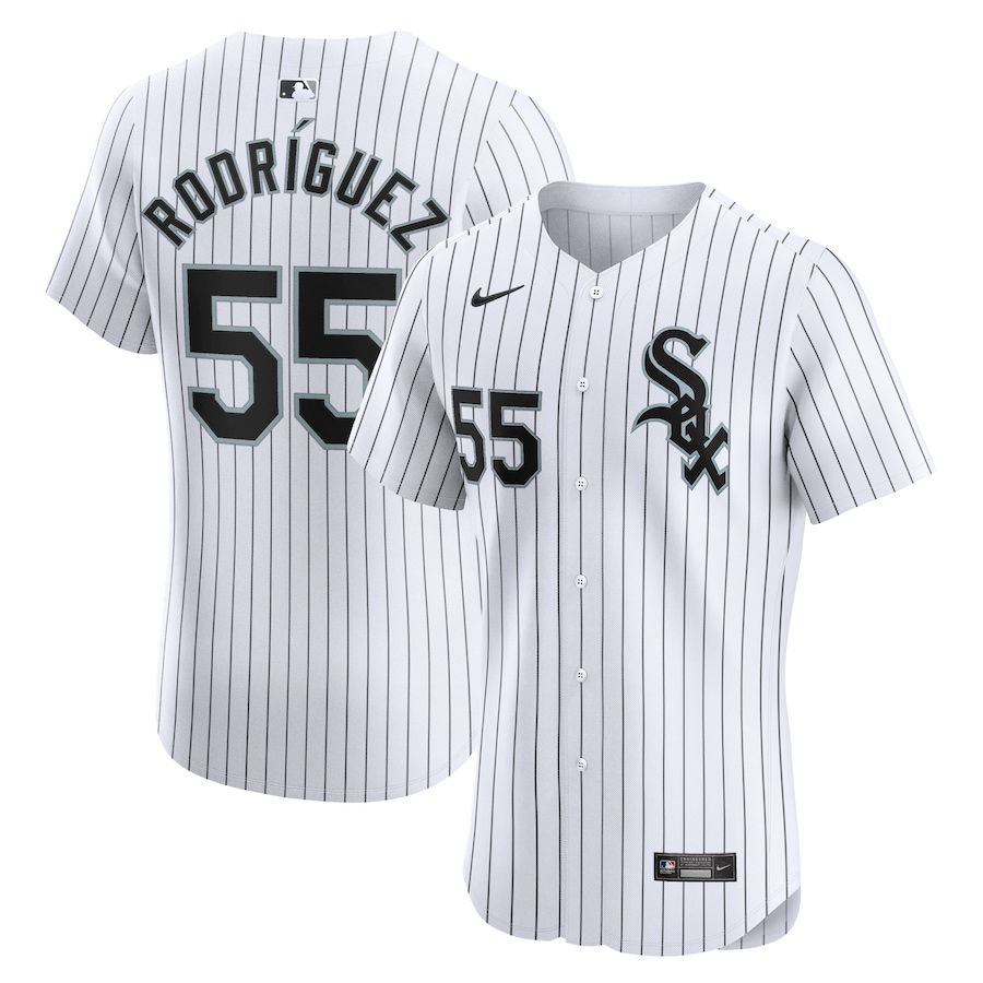 Men Chicago White Sox #55 Jose Rodriguez Nike White Home Elite Player MLB Jersey->->